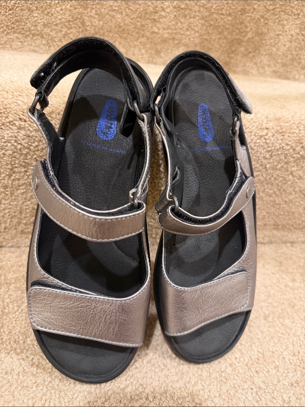 Wolky Jewel Sandal in Metalic Gray Size 39 - Picture 7 of 8